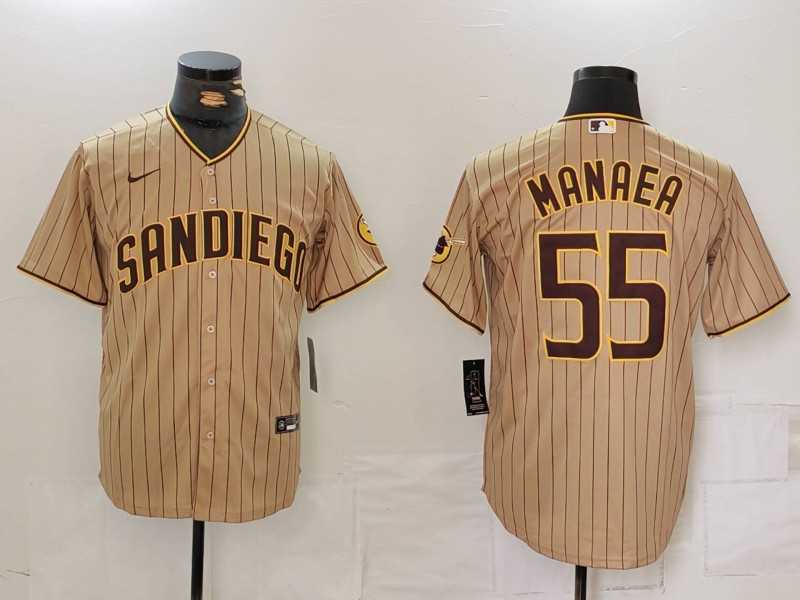 Men's San Diego Padres #55 Sean Manaea Khaki Cool Base Stitched Jersey,We sell and wholesale Men's San Diego Padres #55 Sean Manaea Khaki Cool Base Stitched Jersey on line form chian!